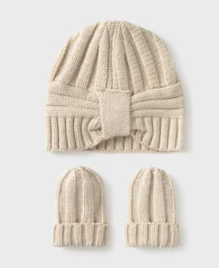 conjunto gorro y manoplas